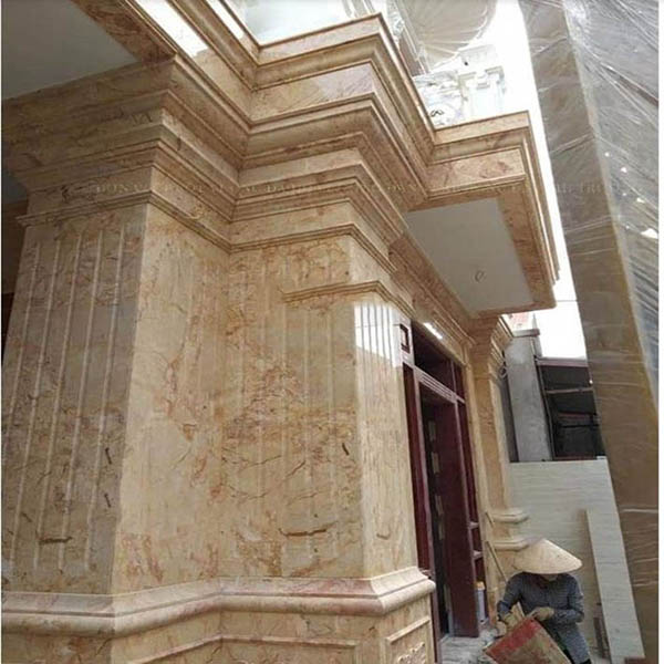 mặt liền đá marble mặt dựng