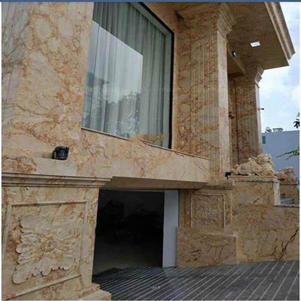 mặt liền đá marble mặt dựng