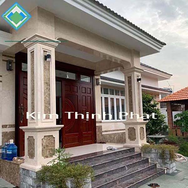 mặt liền đá marble mặt dựng