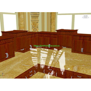 Đá hoa cương bếp rẻ nhất kim thịnh phát thi công mặt tủ bếp